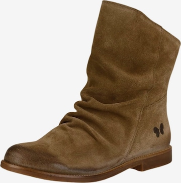 Felmini Wide Fit Ankle Boots in Green: front