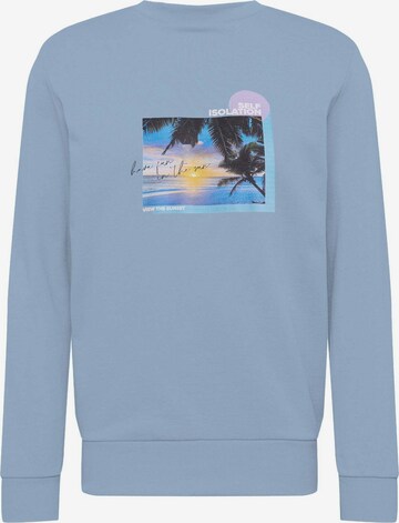 WESTMARK LONDON Sweatshirt 'COLLAGE FUN' in Blauw: voorkant