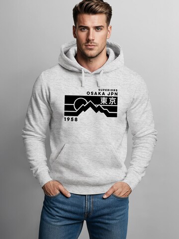 Neverless Sweatshirt 'Osaka Retro'‌‌‌‌ in Grau