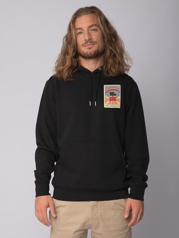 Sweat-shirt ' Tarot The Chocolate ' Watapparel en noir : devant
