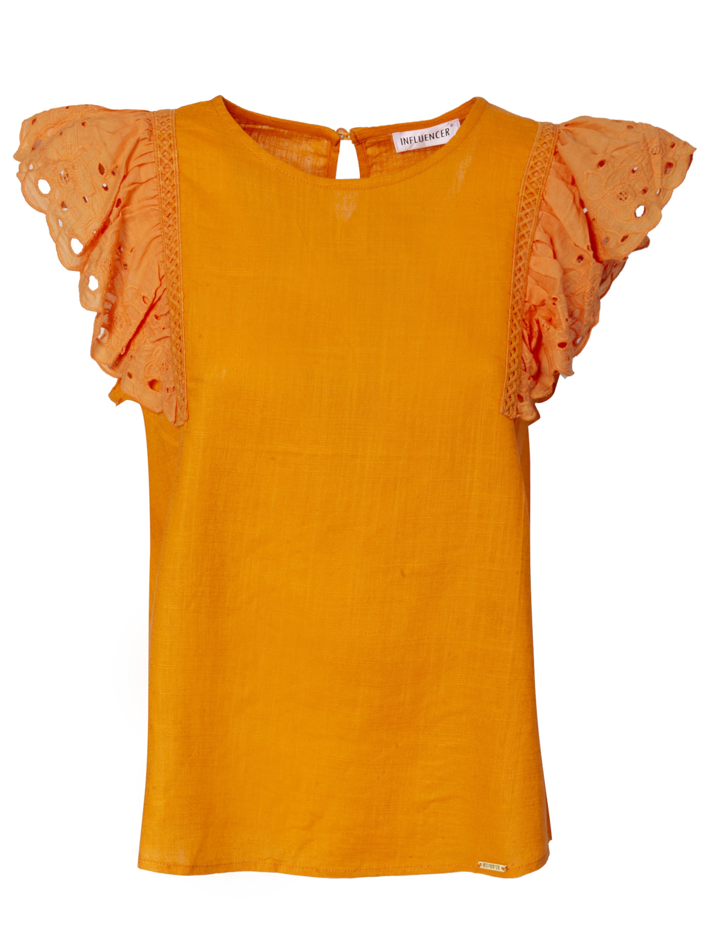 Influencer Blouse in Orange: front