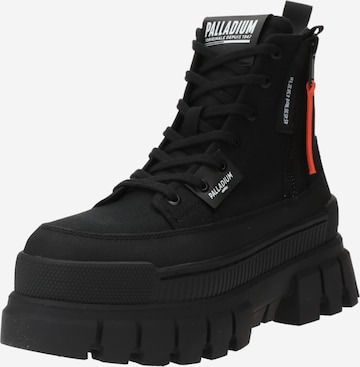 Palladium Lace-Up Ankle Boots 'Revolt' in Black: front