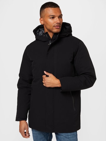 JACK & JONES Winter Parka 'Blatiger' in Black: front