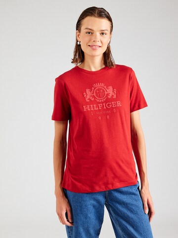 TOMMY HILFIGER T-Shirt in Rot: Vorderseite