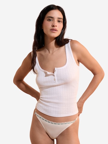 ETAM Thong 'Ella' in Beige: front