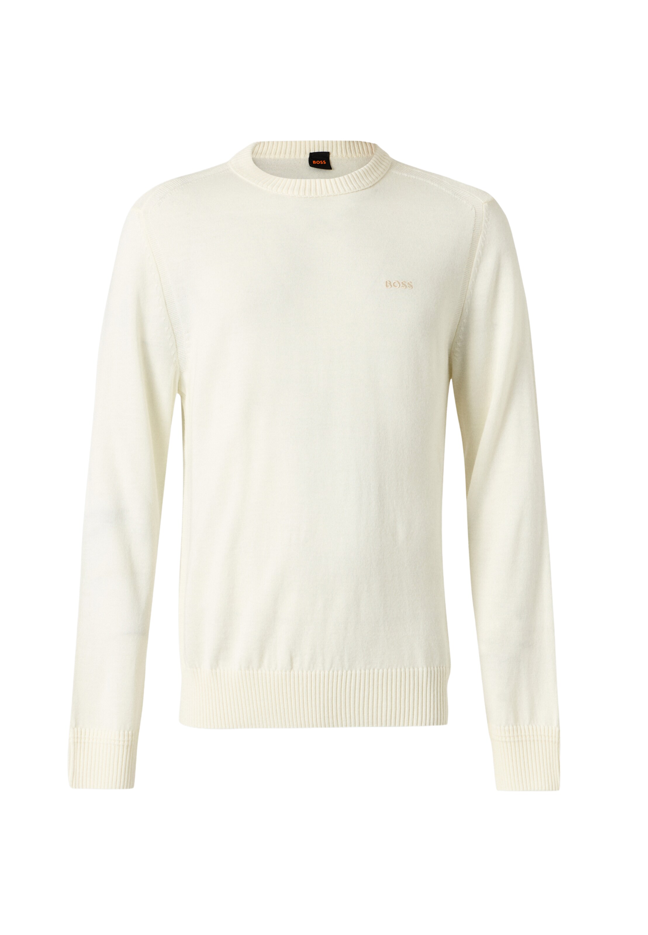 BOSS Sweater 'Avac_C-1' in S in Light beige, Item view