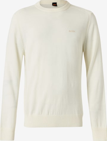 BOSS Sweater 'Avac_C-1' in Beige: front