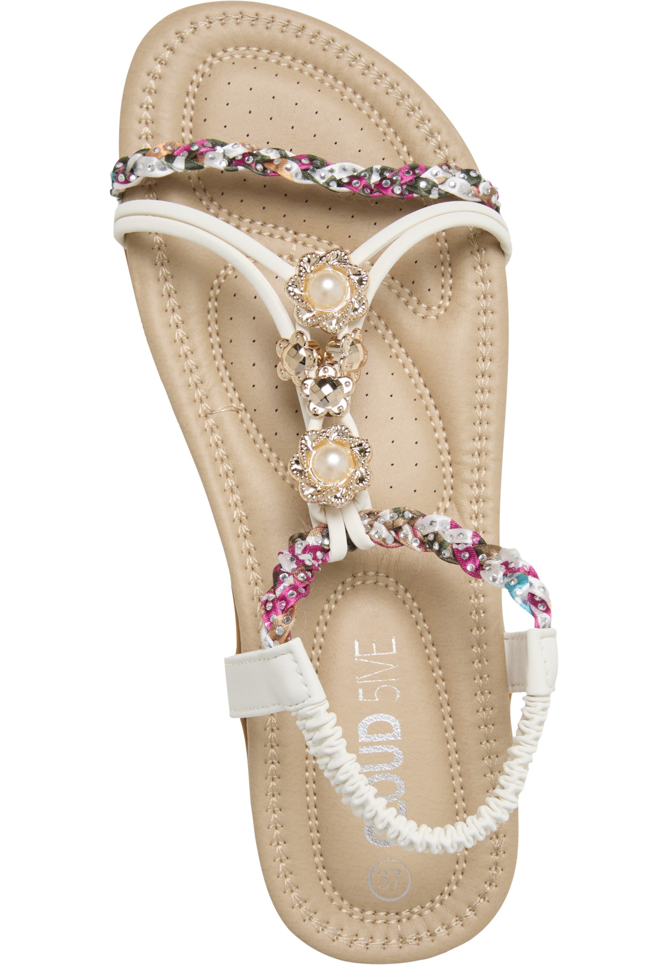 Sandalo con cinturino 'Wiliam' di Cloud5ive in bianco