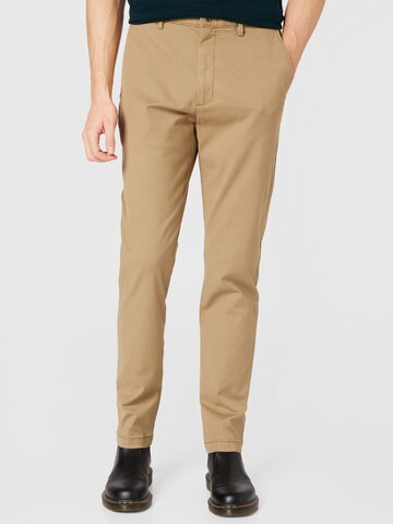 Regular Pantalon chino Banana Republic en marron : devant