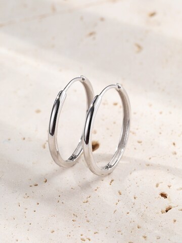 Hey Happiness Oorbel 'Mid Chunky' in Zilver