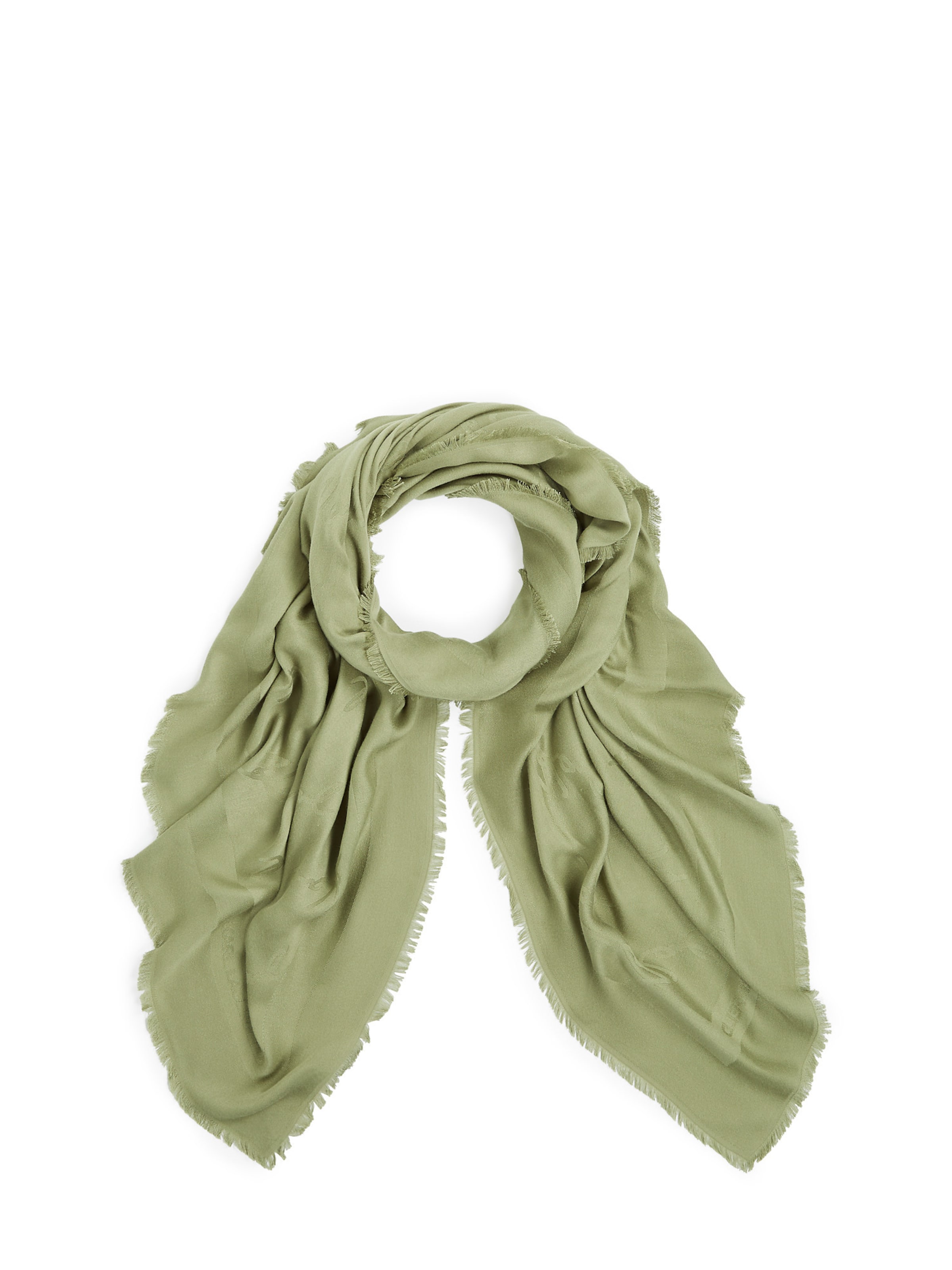 Karl Lagerfeld Шал в зелено: отпред