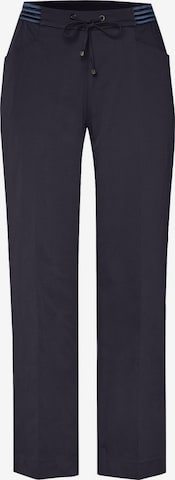 TONI Pleated Pants in Blue: front