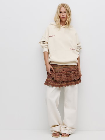 Pull&Bear Mikina 'PACIFIC' - Béžová: predná strana