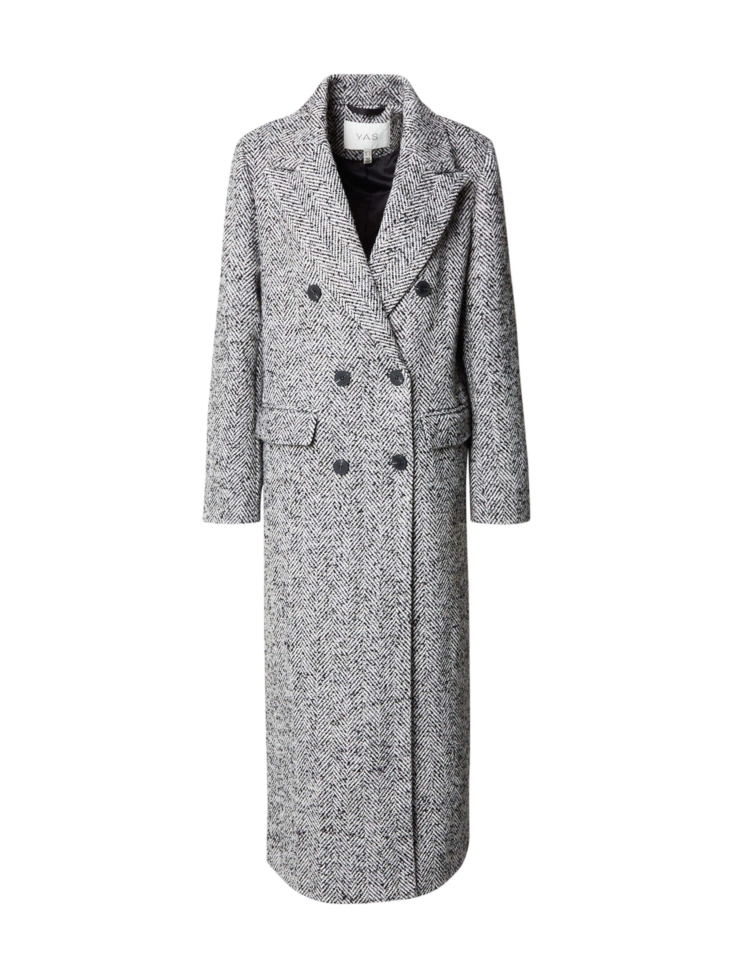 YAS Mantel 'YASPetro' in Schwarz: Vorderseite