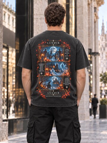 LUNØIR Studio Shirt 'Ghosts in the Moonlight' in Black
