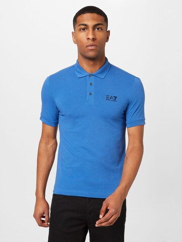 EA7 Emporio Armani Poloshirt in Blau: predná strana