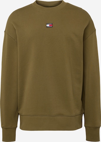 Tommy Jeans - Sudadera en verde: frente