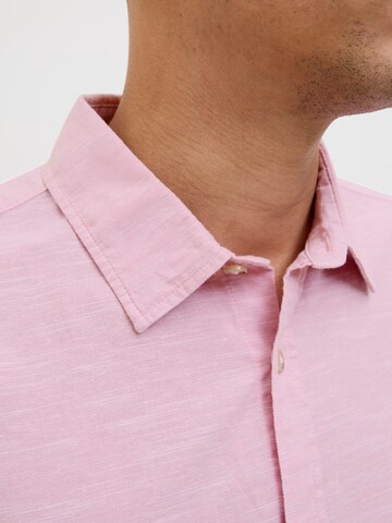 JACK & JONES Regular fit Πουκάμισο 'JJESummer' σε ροζ