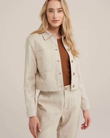 Veste mi-saison WE Fashion en beige : devant