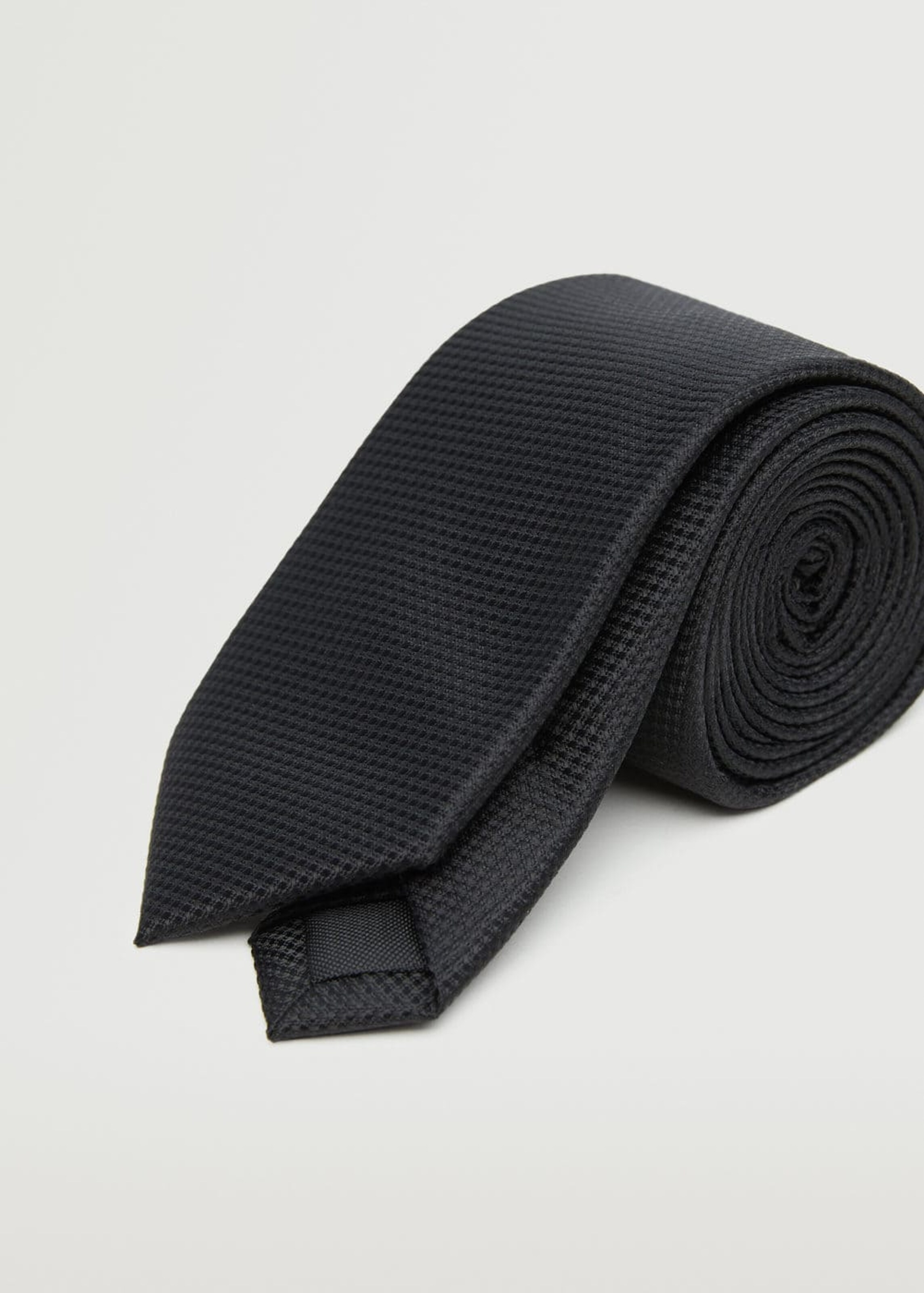 Männer Anzug - Accessoires MANGO MAN Krawatte in Schwarz - JJ23439