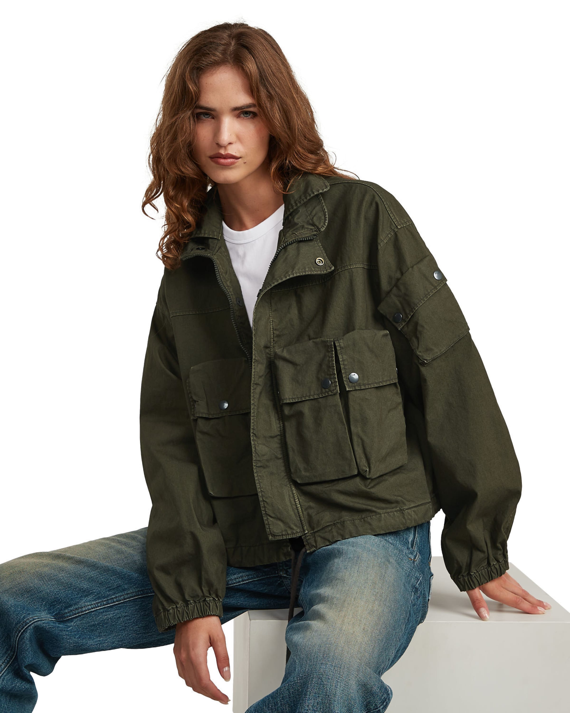 G-STAR Tussenjas 'Field Jacket' in Grijs
