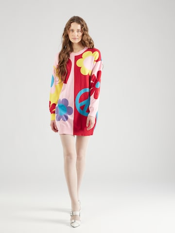 Moschino Jeans Gebreide jurk in Gemengde kleuren: voorkant