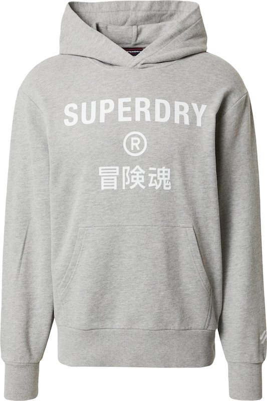 Superdry Sweatshirt in Graumeliert Superdry Sweatshirt in Graumeliert