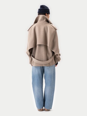 GOBI Cashmere Übergangsmantel 'Trench-Style Cashmere Peacoat' in Beige