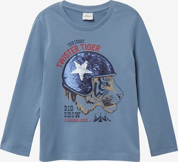 s.Oliver Shirt in Blauw: voorkant