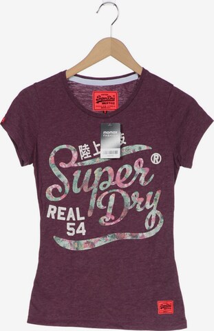 Superdry T-Shirt S in Lila: predná strana