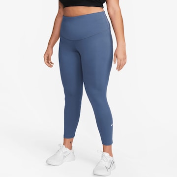 Nike Sportswear Skinny Workout Pants in Blue: front
