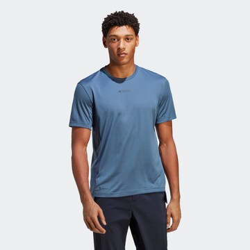 ADIDAS TERREX Functioneel shirt 'Multi' in Blauw: voorkant