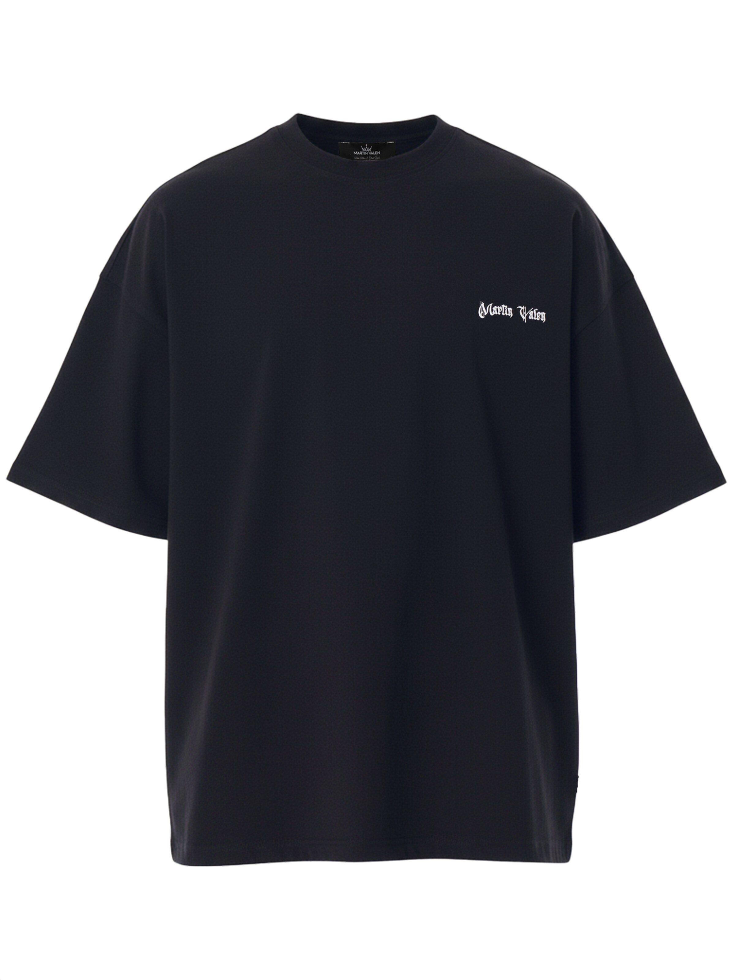 MARTIN VALEN Shirt in Zwart: voorkant