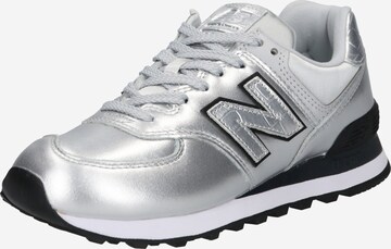 new balance Platform trainers '574' in Silver: front