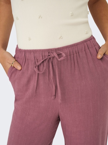 ONLY Regular Trousers 'ONLSiesta' in Brown