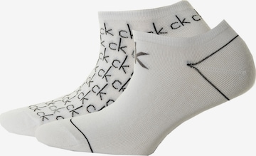 Chaussettes Calvin Klein Underwear en blanc : devant