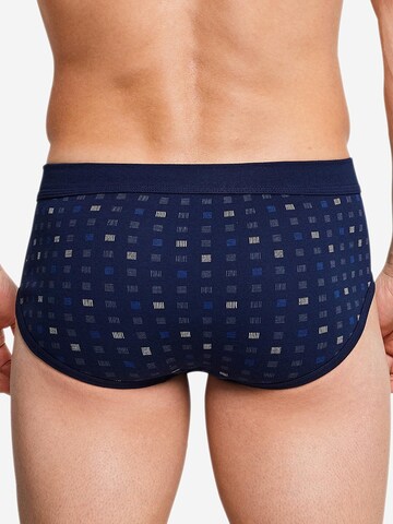 SCHIESSER Slip 'Cotton Essentials Feinripp' in Blue