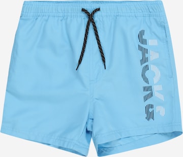 Jack & Jones Junior شورت سباحة 'Fiji' بلون أزرق: الأمام