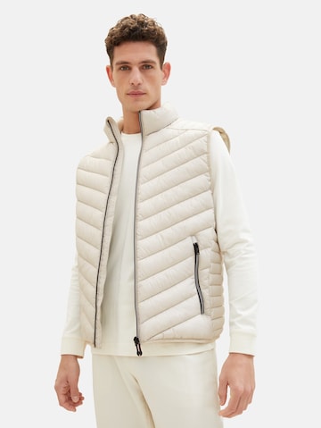 Gilet TOM TAILOR en beige