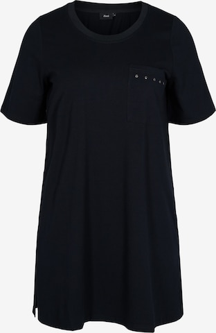 Zizzi T-shirt – černá: přední strana