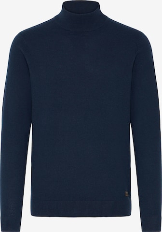 !Solid Rollkragenpullover ' SDAKALMO ' in Blau: Vorderseite