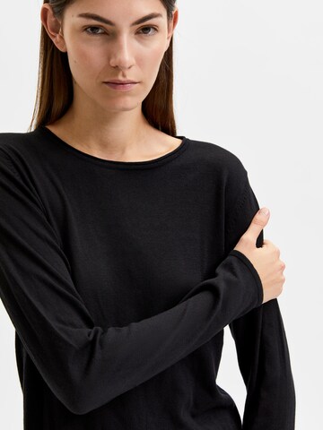 SELECTED FEMME Pullover 'LYDIA' in Schwarz