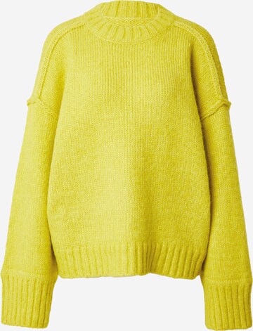 TOPSHOP Sweater in Yellow: front