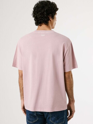 Pepe Jeans Shirt 'Tyler Tee' in Roze