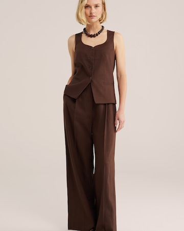 WE Fashion Γιλέκο κουστουμιού σε καφέ