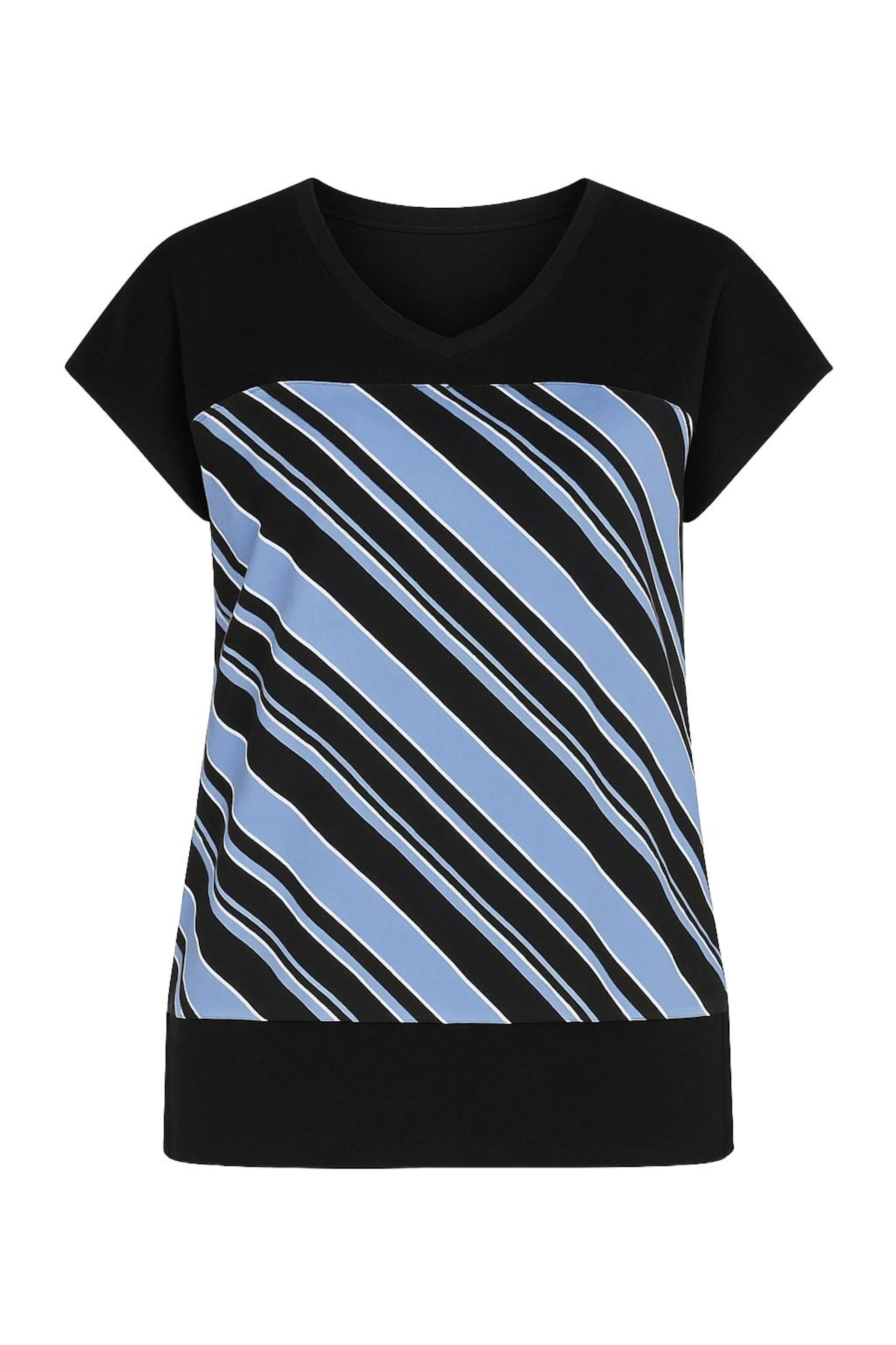 T-shirt Stil Diva en noir : devant