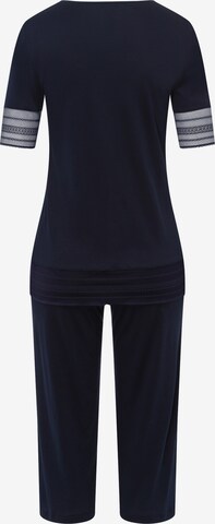 Hanro Pyjama 'Sina' in Blau