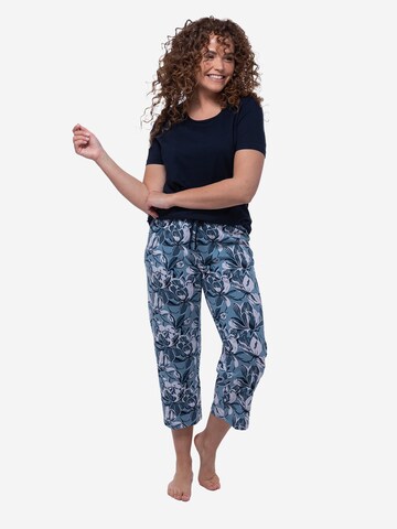 Ammann Pyjama 'Night & Home' in Blau