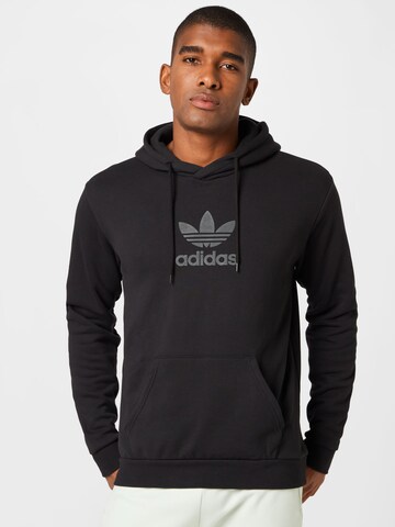 ADIDAS ORIGINALS Sweatshirt 'Trefoil Series Street' in Black: front