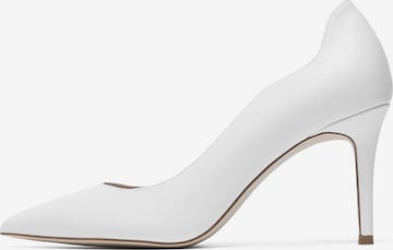 Bianco Pumps in Wit: voorkant